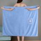 thumbnail image 4 of Toalla de baño envolvente para mujer, envoltura de ducha de microfibra absorbente con bolsillo, cierre ajustable de botón, tela suave y amigable con la piel, múltiples colores, 4 of 6