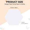 thumbnail image 2 of 200 Count Hexagon Paper Piecing Paper for Quilting, 1.5-Inch English Paper Piecing Template, Foundation Paper Pieces Patchwork Supplies, 2 of 7