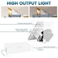 thumbnail image 3 of Luxrite 3 Inch Square LED Recessed Ceiling Light J-Box 10W 5 Color Selectable 800LM Dimmable Wet Rated ETL 4 Pack, 3 of 7