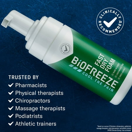 Biofreeze Menthol Pain Relieving Foam 3 FL OZ