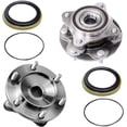 thumbnail image 3 of Detroit Axle - 4pc Front Wheel Bearing Hubs Kit for 2010-2023 Toyota 4Runner Lexus GX460 2005-2023 Tacoma 2010-2014 FJ Cruiser, 2 Wheel Bearing Hubs Assembly 2 Outer Tie Rods Replacement, 3 of 7