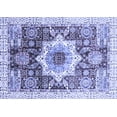thumbnail image 1 of Ahgly Company Indoor Rectangle Abstract Blue Modern Area Rugs, 4' x 6', 1 of 4