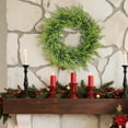 thumbnail image 4 of HomeKingdee Christmas Wreath Front Door,Real Touch Norfolk Pine Wreath,Artificial Winter Pine Wreath, Faux Green Wreaths for Wall Window Porch Farmhouse, 4 of 6