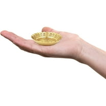 Shubhkart Pack of 3 Solid Brass Nakshi Plate Set (Small, Medium & Large)