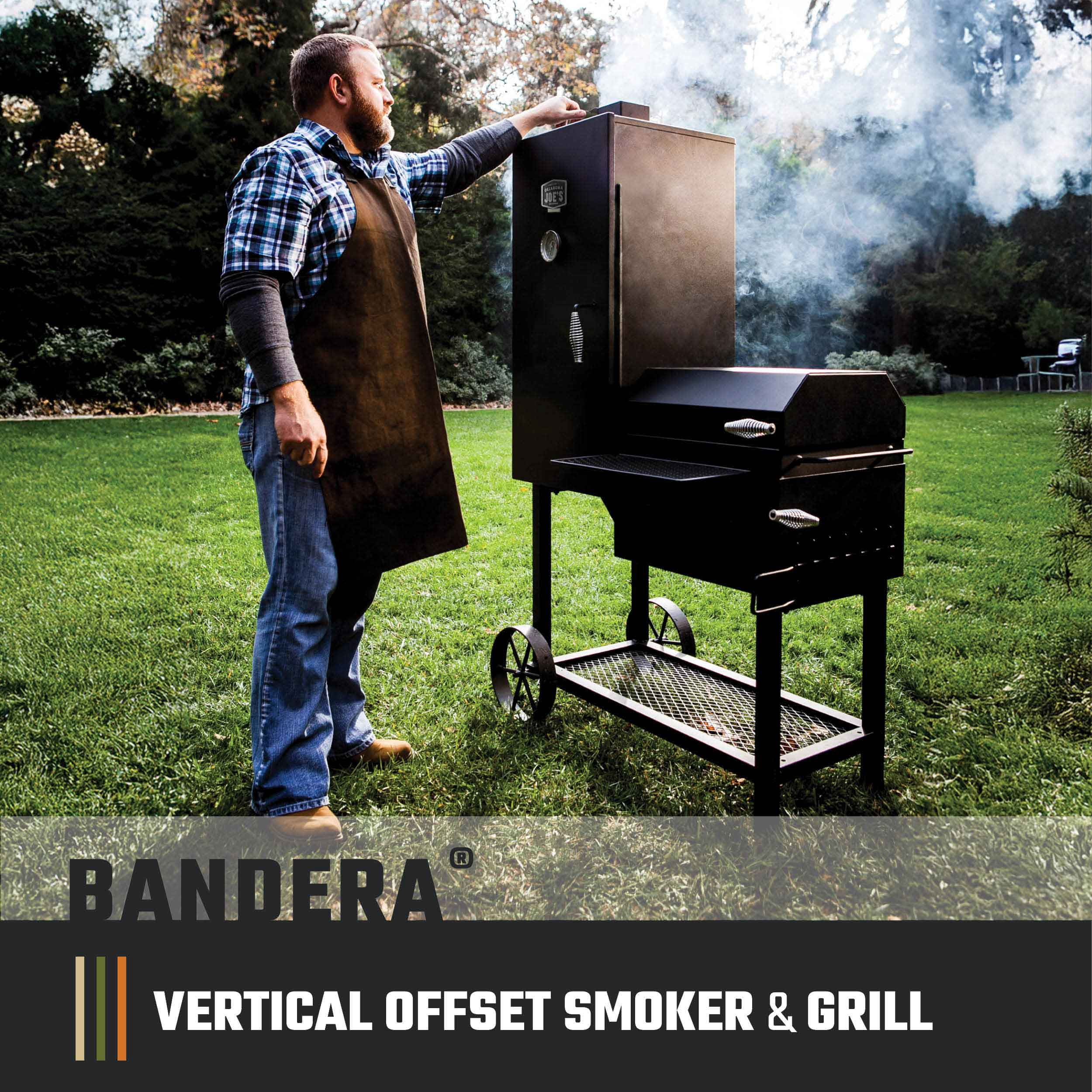 Oklahoma Joe's Bandera Smoker with High-Temp Steel, 992 sq. in