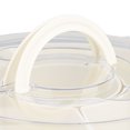 thumbnail image 4 of Riousery Divided Rotating Serving Tray with Lid and Handle Snackle Box Container 12.6 inches / 32 cm Serving Platter with 6 Compartments for Fruit Snacks, 4 of 9
