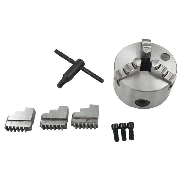 K11-100 4" 3-Jaw Self Centering Lathe Chuck Fit for CNC Drilling Milling Machines