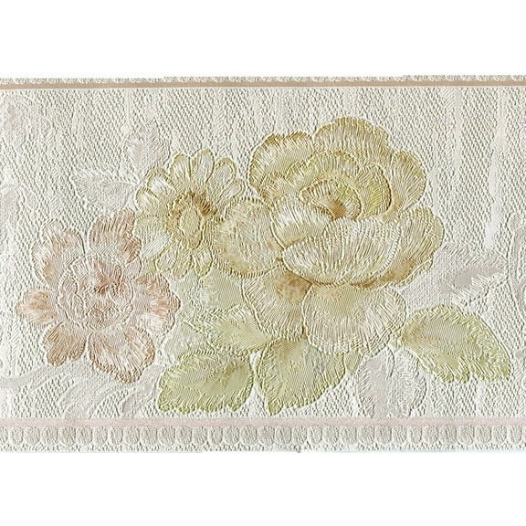 879905 Oriental Satin Garden Scene Wallpaper Border 61683