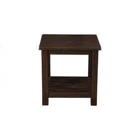 Martin Svensson Home Rustic Collection End Table Antique Black With Honey