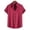 Red, variant on Mens Short Sleeve Shirt Casual Stand Collar Tops