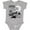 AC-Heather Grey, variant on Little Brother and Biggest Fan Baseball Family Fan Boys or Girls Baby Bodysuit