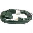 thumbnail image 2 of Hyper Tough 25FT 16/3 3-Outlet Extension Cord Green For Outdoor use, 2 of 4