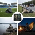 thumbnail image 6 of Skulls Gothic Day Of The Dead Skull Lovers Foldable Seat Cushion for Bleachers, Stadium Seats, Camping & Outdoor Events, Portable Lightweight Pad with Carabiner, 6 of 6