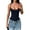 Navy Blue, variant on Womens U Neck Adjustable Spaghetti Strap Tight Tank Tops Casual Workout Basic Camisole Tops Black L