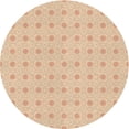 thumbnail image 1 of Ahgly Company Indoor Round Patterned Khaki Gold Area Rugs, 5' Round, 1 of 6
