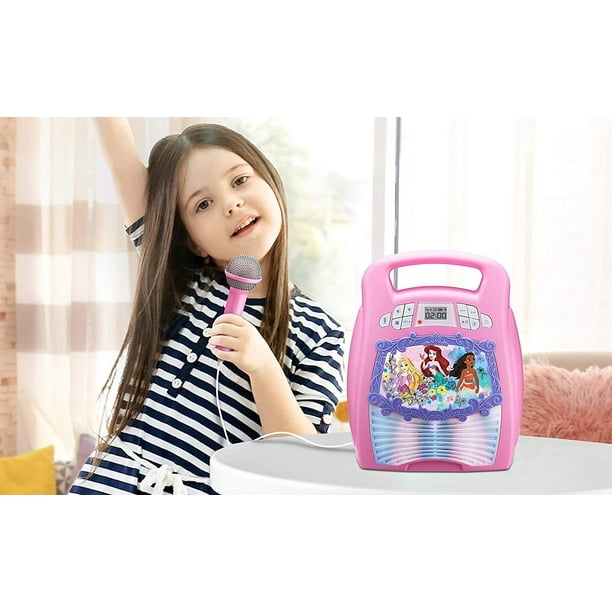 Machine de karaoké pour enfants, haut-parleur Portable Rechargeable avec  Microphone, bluetooth/carte mémoire/USB, lumières de connectivité pour  garçons et filles - AliExpress