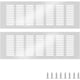 thumbnail image 1 of Rejilla de ventilación de aleación de aluminio de estética elegante, forma rectangular, fácil instalación, amplias aplicaciones que incluyen restaurantes, cocinas, baños, garajes, puertas, gabinetes,, 1 of 5