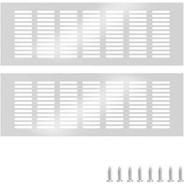 Rejilla de ventilación de aleación de aluminio de estética elegante, forma rectangular, fácil instalación, amplias aplicaciones que incluyen restaurantes, cocinas, baños, garajes, puertas, gabinetes,