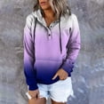 thumbnail image 2 of WZXFASHION Chandail pour Femmes, Imprimé Mode, Chandail à Capuchon à Manches Longues, Chandail à Boutons, Articles en Liquidation, Chandail Confortable, 2 of 4