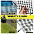 thumbnail image 2 of BOEN 4' x 50' Black Plastic Mesh Snow Fence Safety Barrier for Garden, Deer and Pets, 2 of 5