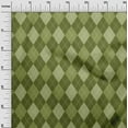thumbnail image 3 of oneOone Velvet Forest Green Fabric Check Sewing Craft Projects Fabric Prints By Yard 58 Inch Wide, 3 of 4