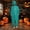Blue, variant on PWPSG Women's Hooded Halloween Onesie, Full Zip Up Style, Baggy Casual Cut with side pockets for spooky themed parties Brown M