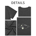 thumbnail image 6 of XCHQRTI Daisy T Shirts Women Plus Size Graphic Tshirts Casual Short Sleeve Oversized Tee, 6 of 7
