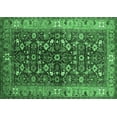 thumbnail image 1 of Ahgly Company Indoor Rectangle Oriental Emerald Green Industrial Area Rugs, 5' x 8', 1 of 4