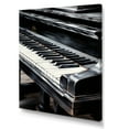 thumbnail image 2 of Designart "Serenity In Black And White Piano Keys III" Music Canvas Wall Art, 2 of 7