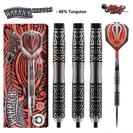 Shot Warrior Hautoa Steel Tip Dart Set-80% Tungsten-22gm
