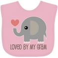 thumbnail image 3 of Inktastic Loved by My Gram Grandchild Boys or Girls Baby Bib, 3 of 4