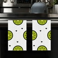 thumbnail image 4 of Eveokoki Fruit Kitchen Towels Dish Towels, 16 x 24 Inch Kiwi Slices Ultra Absorbent Drying Cloth Tea Towels for Cooking Baking Set of 2, 4 of 5