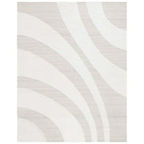 SAFAVIEH Manhattan Alvine Wavy Striped Area Rug, Ivory/Beige, 8' x 10'