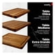 thumbnail image 3 of Set Tablas Para Cortar de Madera de Acacia Premium Cookify Juego de 3 Pzas Extra Gruesas con Canal Antiderrame, 3 of 8