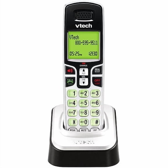 VTech CS6209 Accessory Cordless Handset, Silver/Black | Requires a VTech CS6219 or CS6229 Expandable Phone System to Operate