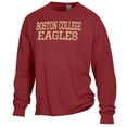 thumbnail image 2 of Men's ComfortWash Maroon Boston College Eagles Stack Garment Dyed Long Sleeve T-Shirt, 2 of 3