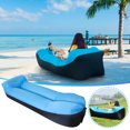 thumbnail image 1 of Inflatable Sofa Chair, Beach Camping Chair, Waterproof Portable Couch, Lightweight Foldable Design, For Hiking Picnics, Outdoor Events, Easy Setup, Durable PVC Material, Backyard Seating, Festival, 1 of 8