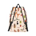 thumbnail image 3 of Xecao Retro Autum Mushrooms for Canvas College Laptop Backpack, Durable Rucksack Travel Notebook Bag School Backpack Book Bag for Men Women, 3 of 8