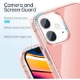 thumbnail image 5 of Meifigno Glitter Compatible with iPhone 12 Mini Case, Hard PC with Soft TPU Edge, [Military Level Protection][Green Materials], Clear Case Designed for iPhone 12 Mini 5.4" 2020, Glitter Pink, 5 of 7