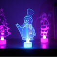 thumbnail image 5 of 1 pieza de miniárbol de Navidad con luces LED que cambian de color y que se iluminan con la Feliz Navidad, decoración para fiestas en la mesa del hogar, adornos de Papá Noel, 5 of 5