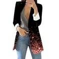 thumbnail image 1 of Gibobby Blazer de mujer elegante Chaquetas blazer para mujer de negocios casual de moda color sólido manga larga estilo solapa chamarra pequeña(Rosa,G), 1 of 4