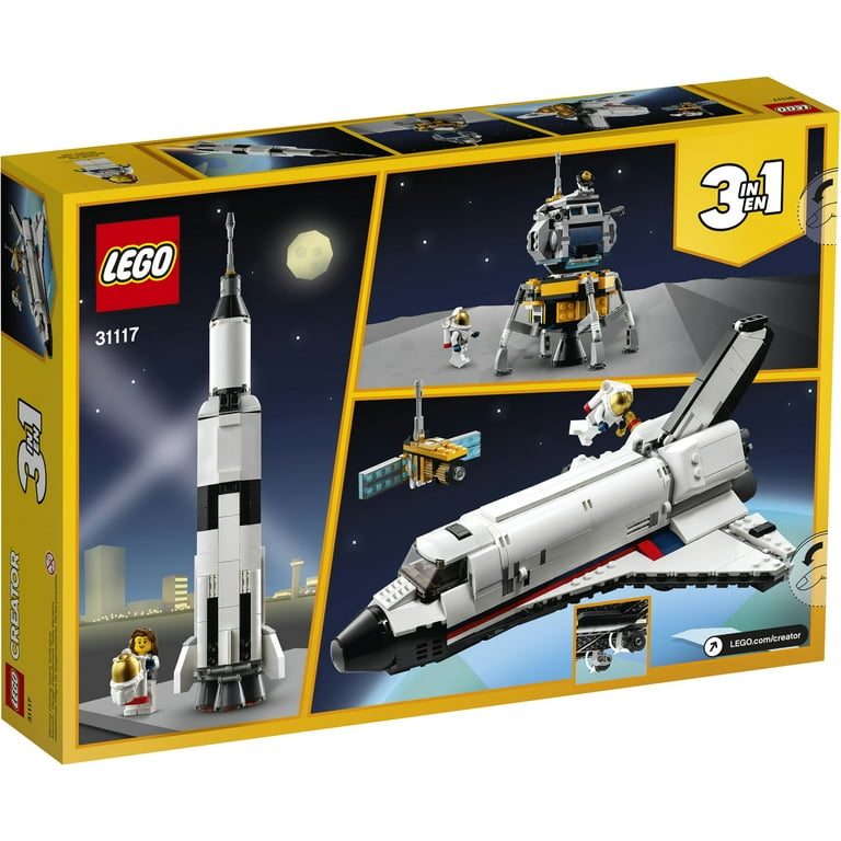 LEGO Creator 3in1 Space Shuttle Adventure 31117 Building Toy for Kids Who  Love Creative Fun (486 Pieces) 