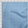 thumbnail image 4 of oneOone Rayon Light Blue Fabric African Craft Projects Decor Fabric Printed By The Yard 56 Inch Wide, 4 of 4