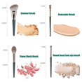 thumbnail image 4 of Juego De 14 Brochas De Maquillaje, Base En Polvo, Correctores, Sombras De Ojos, Brochas De Maquillaje Para Cejas Con Bolsa De Cosméticos Vogacara CE006430-00, 4 of 6