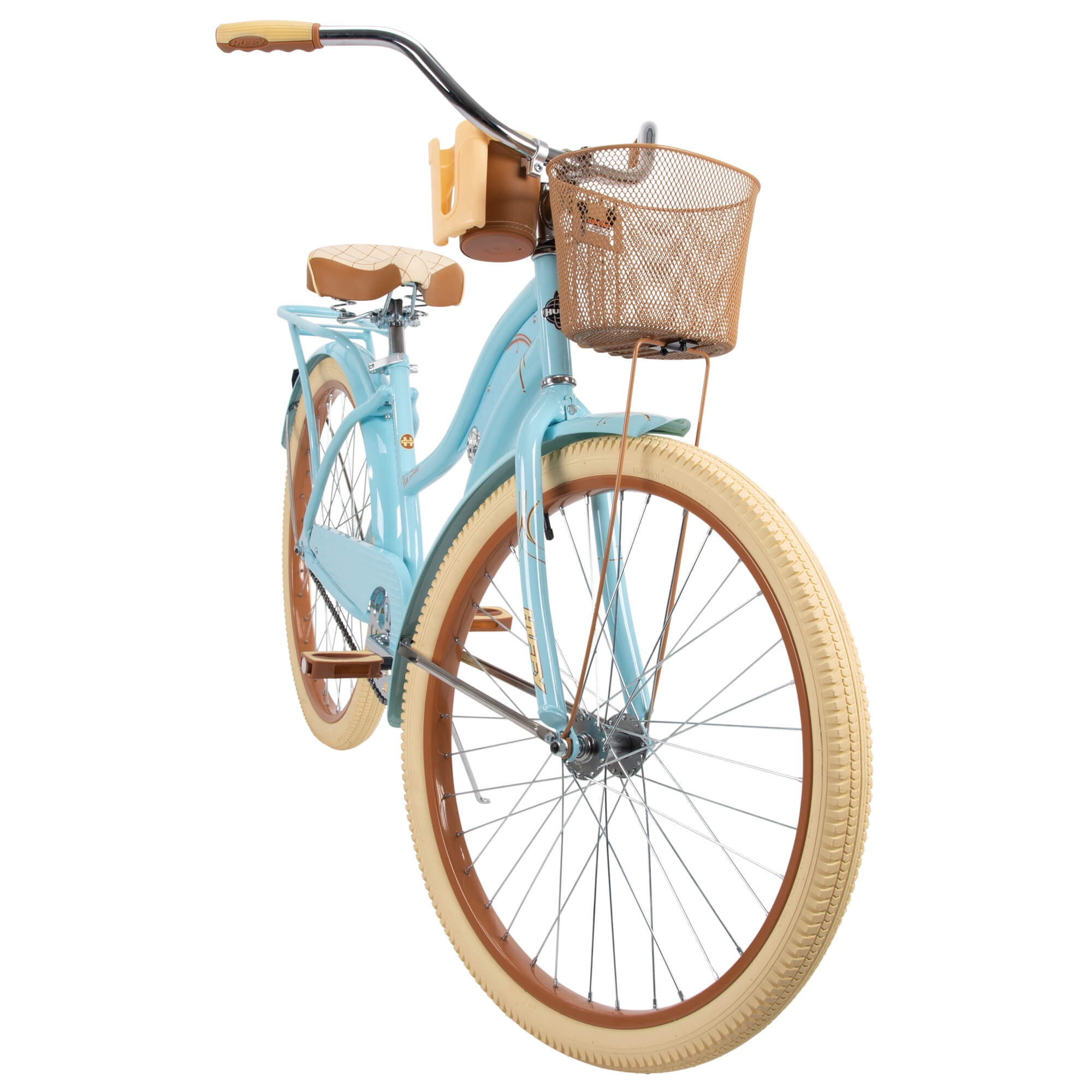 Huffy 26” Nel Lusso Women's Classic Cruiser Bike w/ Perfect Fit Frame Light Blue 