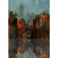 thumbnail image 3 of Roko, Ken 18x24 Black Modern Framed Museum Art Print Titled - Blue New York, 3 of 5