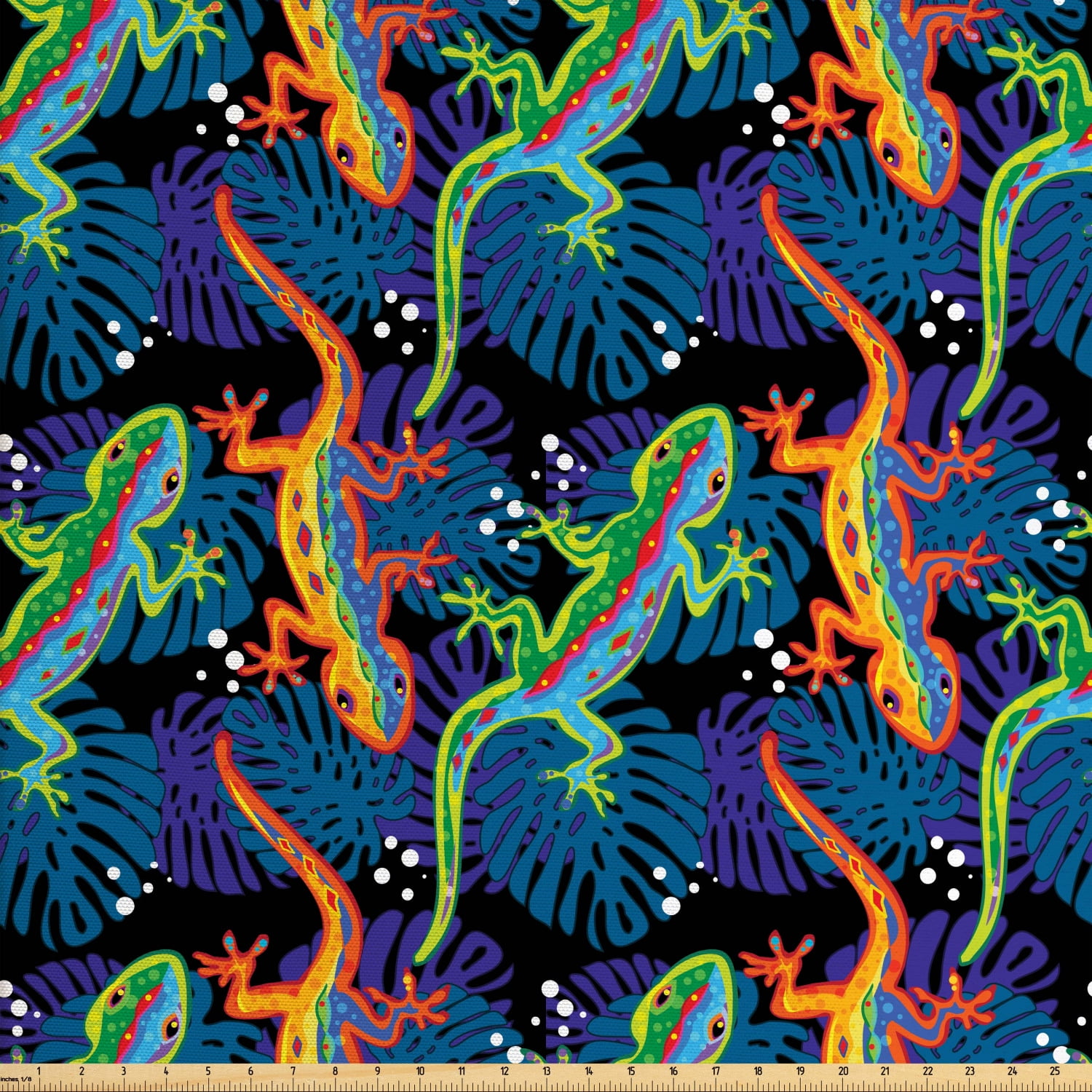 drawstring gecko pattern print