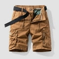 thumbnail image 2 of Men's Cargo Pants Outdoor Casual Slim Fit Lightweight Comfortable Utility Shorts with Multiple Pockets for Hiking Travel Work, 2 of 2
