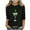 Black1, variant on KyCheLot St.Patrick's Day Tops for Girl Round Neck 3/4 Sleeve Print Stretchy Breathable Blouses Tops 3-13 Years