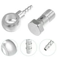 thumbnail image 3 of Unique Bargains 14mm ID 6mm OD M14x1.5 Banjo Raccord Ligne de Carburant avec Rondelle à Vis pour Moto Ton Argent 1 Set, 3 of 6